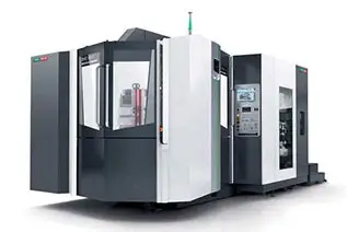 Die Fräsmaschine DMC 60 H (4-Achsen) mit Palettenwechsler